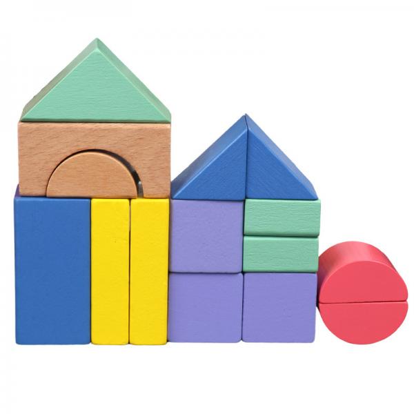 15pcs Wooden Blocks