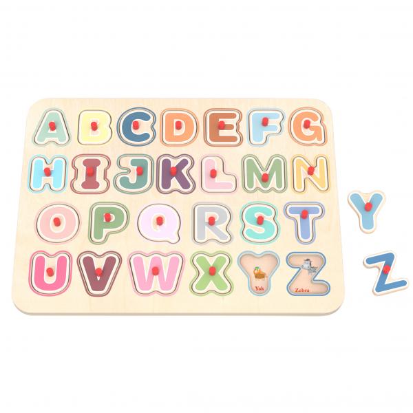 Capital Letter Peg Puzzle