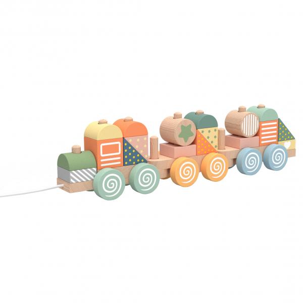 Wooden Stacking Train